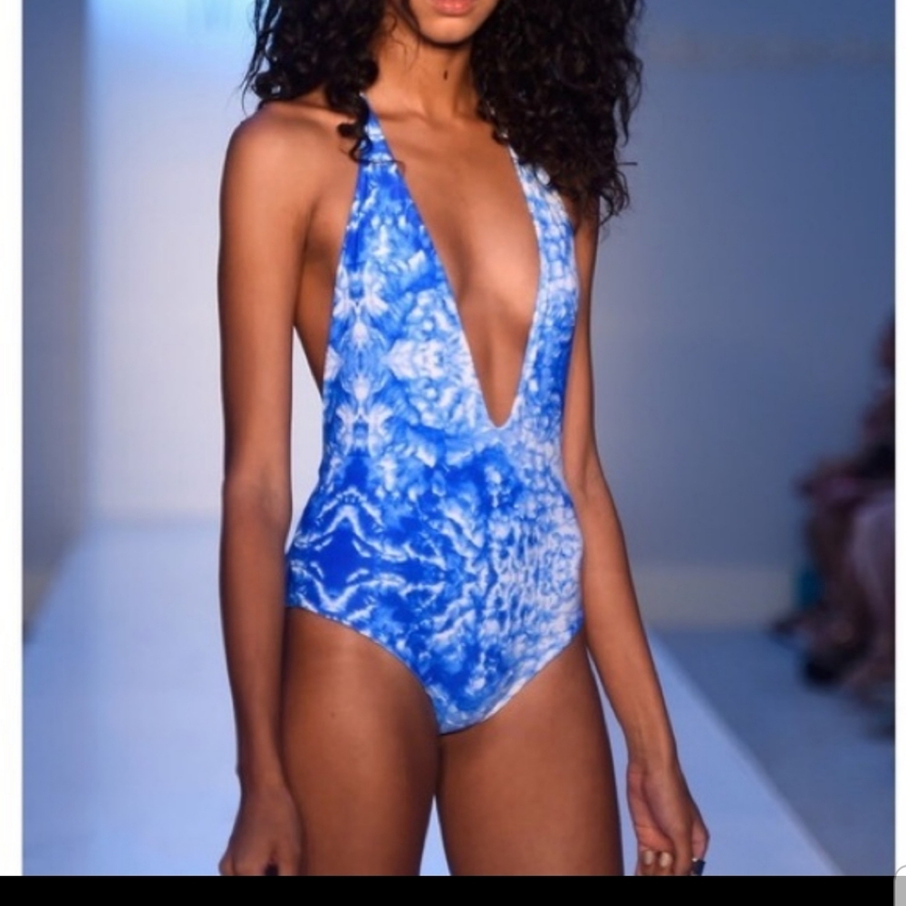 Mikoh SOLDOUT "Cloud" teal one piece size small